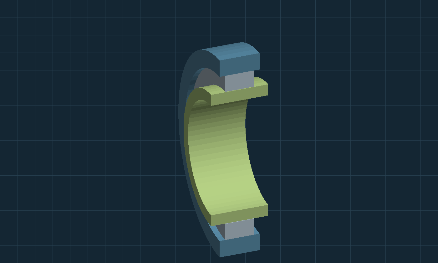 Wear-ring clearance CAD section